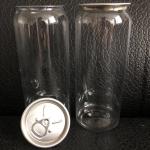 Clear Plastic Beverage Bottles Can 650ml With Sealing Machine With Logo