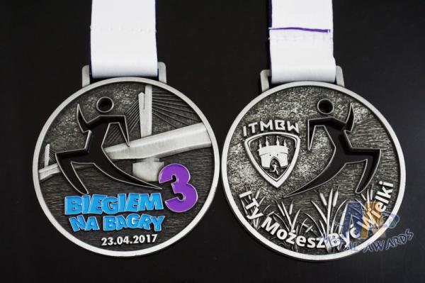 Running Marathon Riding Sports Metal Zinc Alloy Metal Award Medals Both 3D Side