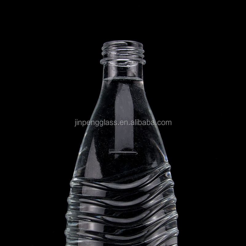 Vodka Glass Collar 750ml 1000ml Clear Flint Gin Rum Champagne Tequila Whisky Bottle