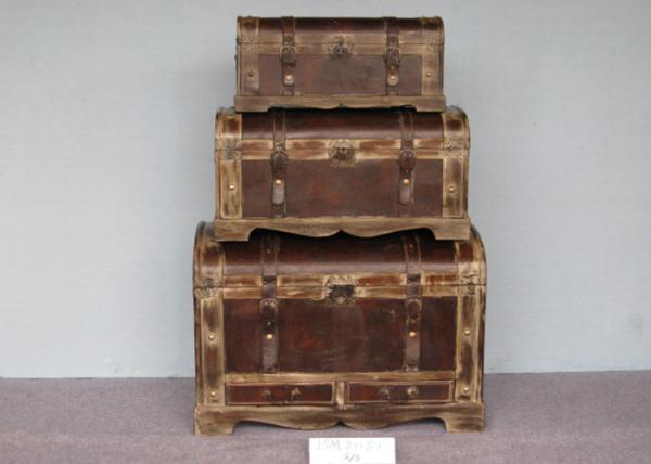 Buy cheap 3 Pack Tailored L79.5 Wood Storage Trunks Chests from wholesalers