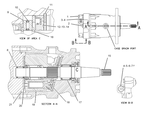 1618919 MOTOR GP-PISTON Parts scheme