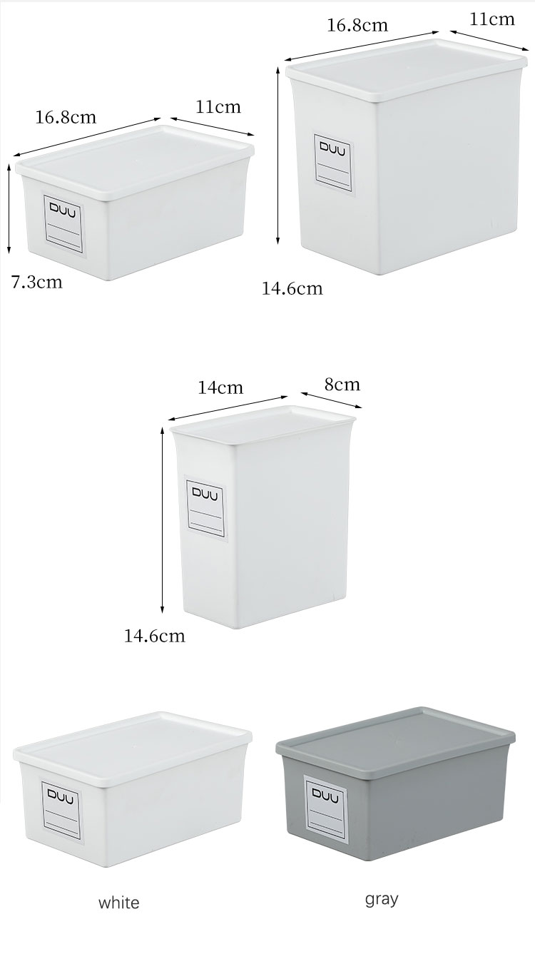 1L-3L Plastic Table Organiser Office Plastic Storage Organizer