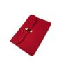 Buy cheap Free Sample Red Felt Laptop Sleeve Case Cover Bag With Button Decoration from wholesalers