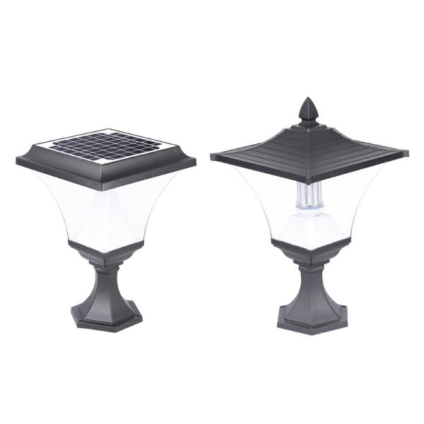 Buy cheap Die Cast Aluminium 30W Solar Pillar Light Garage Fence Decoration post lamp from wholesalers