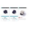 Buy cheap MPO Fiber Optic Adapters / Coupler / Coupling / Connector Light Weight from wholesalers