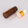 Buy cheap Frosted 5ml 10ml Empty Cosmetic Bottle Amber Dropper Round Face Serum Bottle from wholesalers