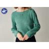 Buy cheap Buttons On Shoulder Womens Knit Pullover Sweater Boat Neck Pass Social Audit Sweater Factory from wholesalers