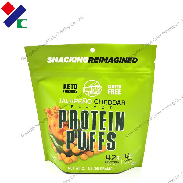 Buy cheap BRC Stnad Up Packaging Bags for Protein Puffs Snacks Candy Sweet Mango 50g from wholesalers