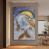 Buy cheap Oil Painting Medium and 6 Color Print Method Used for Hand Painted Goldfish Gold Foil Art Living Room Art from wholesalers