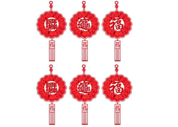 Buy cheap 6pcs Felt Holiday Decorations Chinese New Year Lantern from wholesalers