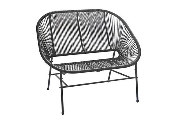 Buy cheap Smartly Engineered Steel Garden Rattan Chair No Fade For Two Person from wholesalers
