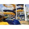 Buy cheap Aqua Park Spiral Water Slide , Outdoor / Indoor Commercial Swimming Pool Slides from wholesalers