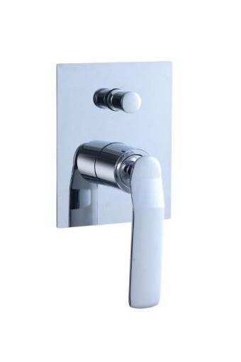 Buy cheap Single lever concealed in-wall bath or shower mixer with diverter bathroom chrome brass tap faucet OEM from wholesalers