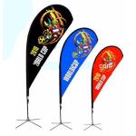 110gsm Polyester Teardrop Beach Flag For Outdoor Events Advertising