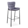 Buy cheap 48x55x108cm PU Leather High Bar Chair Black Painted Frame from wholesalers