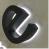 Buy cheap Advertising 3D Acrylic Backlit Letter Sign Black Painted 12cm Thickness from wholesalers