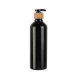 Black Round Shoulder PET Cosmetic Bottle 100ml 120ml 150ml 180ml 200ml 250ml