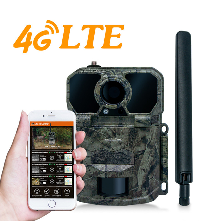 game&trail camera High-End for 4G hunting camera KW896 with Antenna 100ft Night Range 32MP 2K wildlife camera 4g