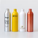 Logo Printing matte black 500ml aluminum spray cosmetic bottles