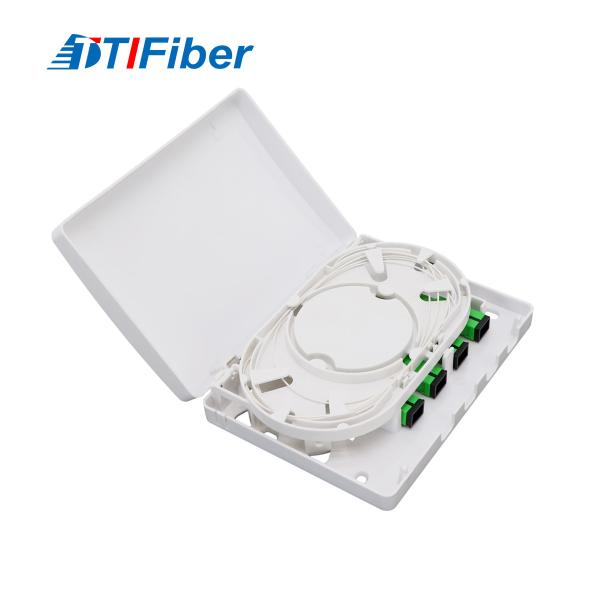 Buy cheap Wall Mounted SC 4 Ports Fiber Terminal Box Fiber Optical 4 Core Indoor from wholesalers