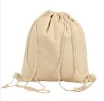 Reusable cotton drawstring bags eco friendly canvas bags pure cotton material