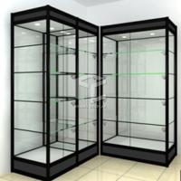 Buy cheap OEM Titanium Retail Shop Full Vision Display Case 2M High Melamine Board product