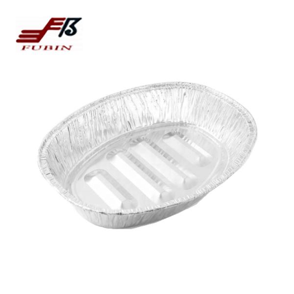 Buy cheap Heavy Duty Oval Aluminum Foil Trays Turkey Roasting Container For Kitchen from wholesalers