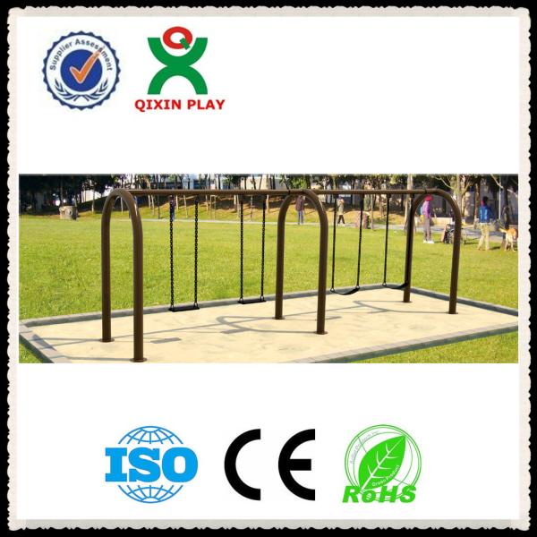 Buy cheap Kindergarten Play Structures Used Kids Swing Seat Set for Sale QX-101A from wholesalers
