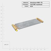 Buy cheap Aluminum Alloy Liquid Cooling Plate Heatsink with Low Pressure Drop and Copper product