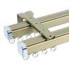 Buy cheap 2m Modern Brushed Anodize Bendable Double Curtain Track from wholesalers