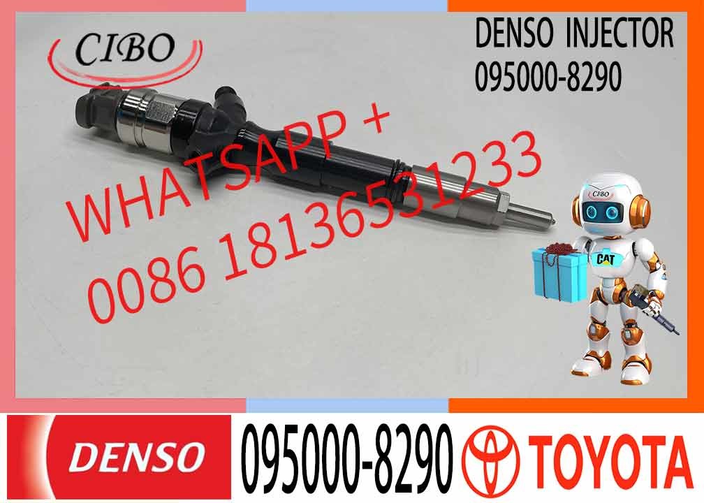 Common Rail Injector 095000-8290,23670-09330,23670-0L050 for 1KD-FTV 3.0L Diesel Engine