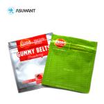 Mylar Smell Proof Plastic Bags Aluminum Foil Stand Up Zipper Top With Window