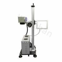 Buy cheap CO2 Flying Laser Marking Machine WZ-103F For Craft Gifts Clothing Shoes Bags And product