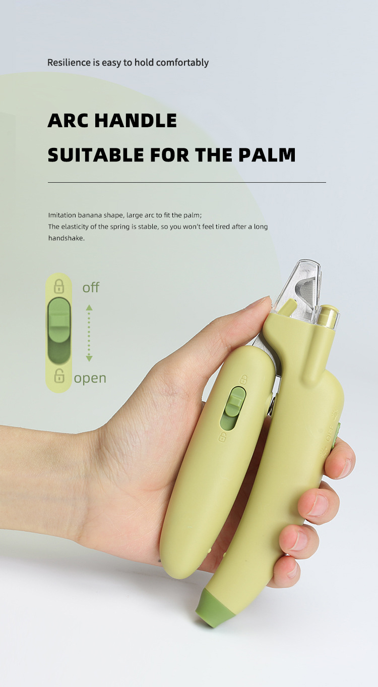 LED Light Pet Nail Clippers Professional Electric Dog Nail Trimmer