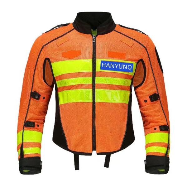 Safety Police Jacket Reflective Riding Suit Racing Motorcycle Motorbike Touring