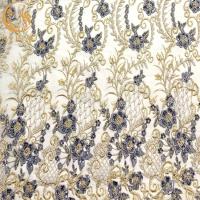 Buy cheap Multicolor 3D Applique Fabric Beaded Embroidery Lace For Evening Dress product