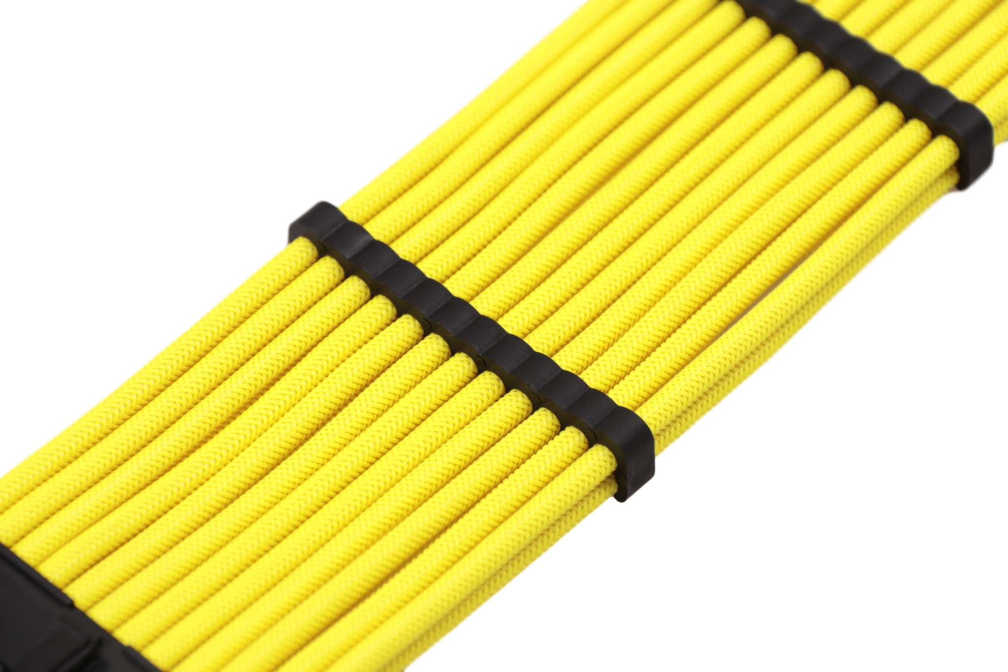 24Pin Braided Sleeved Extension Cord Power Cords Female Power Supply Extension Cable Cotton Cable 18AWG 300mm