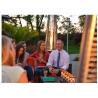 Buy cheap Outdoor 2270mmH stainless steel silver mushroom gas heater backyard creations patio heater from wholesalers