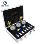 Hydraulic Pressure Test Kit 3 Gauges for Excavators Pressure Gauge Diagnostic