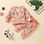 Children'S Outfit Sets Children'S Sweater Set Girls Printed Cotton Sets