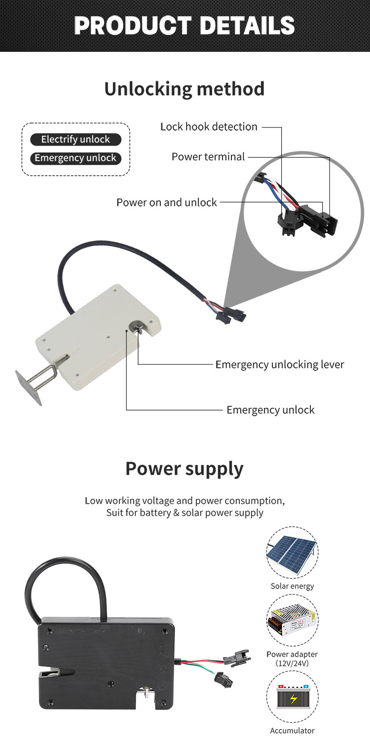 2.4A Electric Operated Locker Locks , DC24V Solenoid Latch Lock