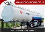 Carbon Steel Customized Fuel Tanker Semi Trailer / Tractor Trailer Tanker