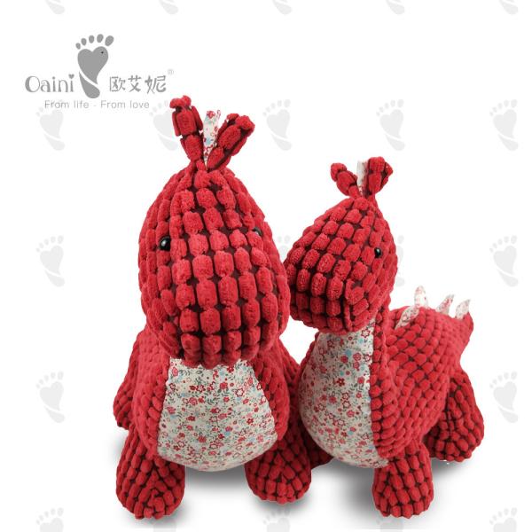Buy cheap 46cm Stuffed Cartoon Characters ODM Soft Anime Red Dinosaur Toy from wholesalers