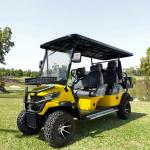 4+2 Seat Off-Road Hunting Golf Cart 5Kw Motor Large Capacity Lithium Battery