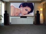 Collapsible Motorized Projection Screens For Projector / big outdoor portable