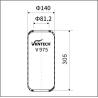 Buy cheap W01-095-0439 Bus Air Bag 975N Gas Filled Trailer Air Springs 6453741 VKNTECH V975 from wholesalers