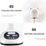 Commercial Ac Dc Emergency Solar Desk Fan 16 Inch Solar Fan For Garage