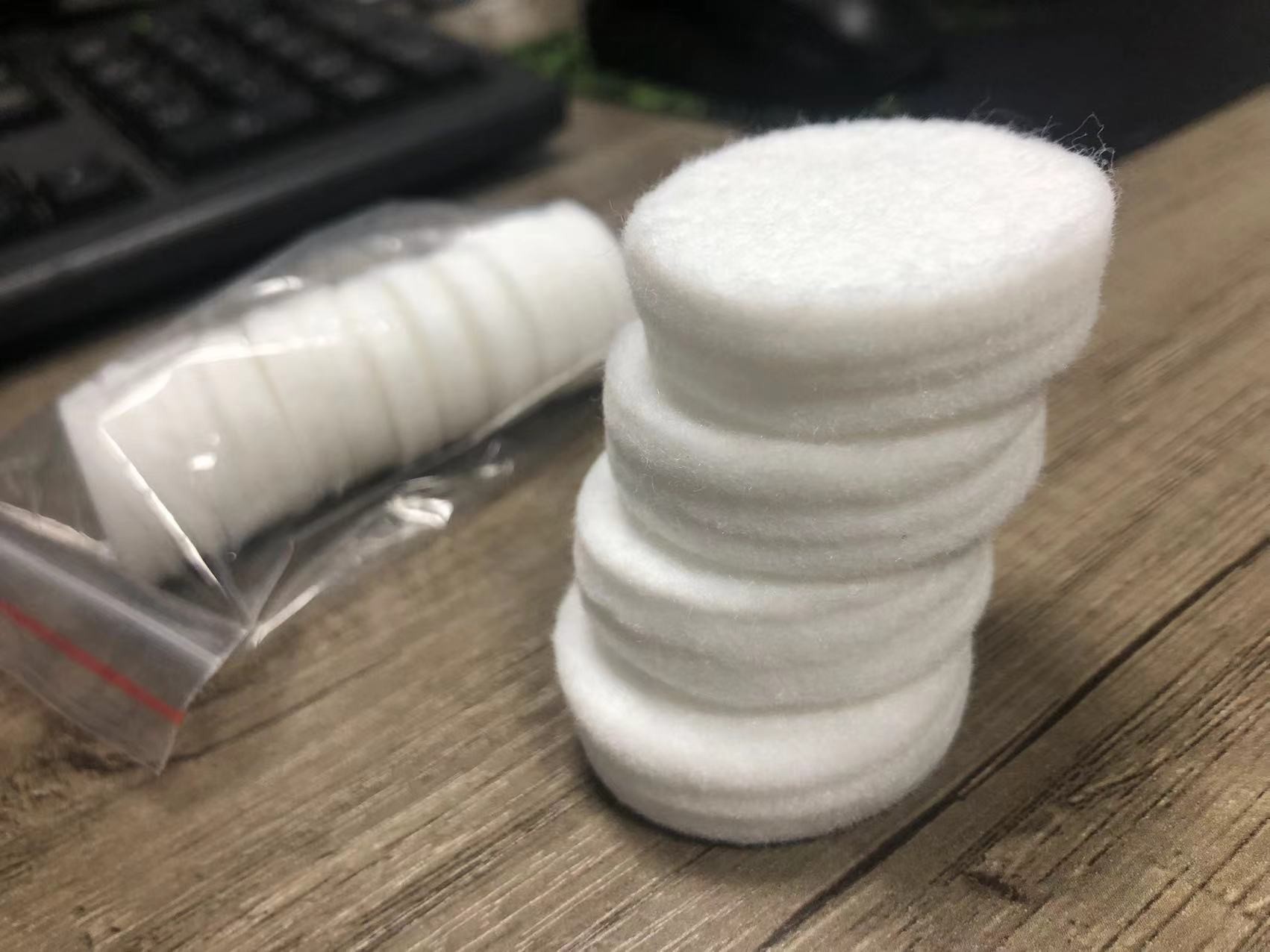 White Cotton Disposable CPAP Filters Absorbent Pad Datasheet For HIV Tester