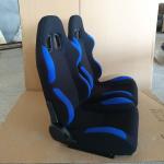 Blue Fabric Car Sport Racing Seats With Single Recliner / Single Slider JBR1001