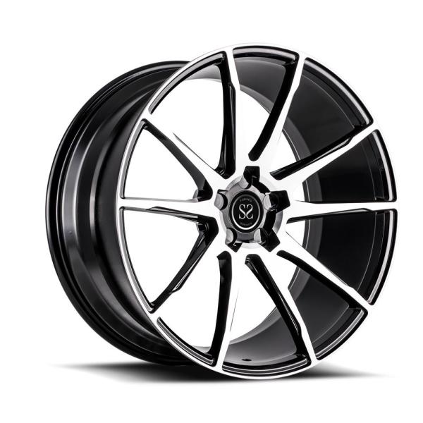 Buy cheap 2 Piece Forged Super Sport Car Rims Matte Black Staggered 20 Inch from wholesalers